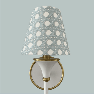 Blue Sconce Lampshades -Candle Clip