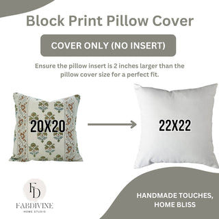 Boho Décor Linen Pillow - 22X22