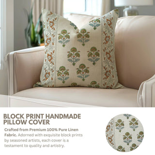 Boho Décor Linen Pillow - 22X22