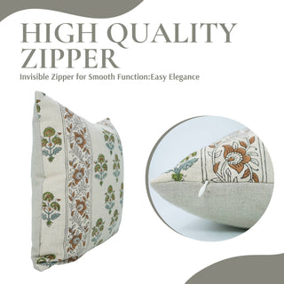 Boho Décor Linen Pillow - 22X22