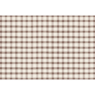 Brown Painted Check Placemat