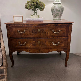 Burlwood French Serpentine Chest c.1850