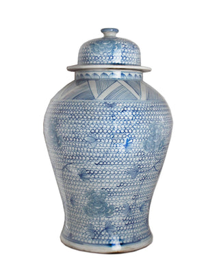 B&W Chain Temple Jar Large