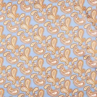 Elegant Paisley Soft Scarf | Timeless Silk-Feel Polyester Bandana: Camel / One / 5DR98090