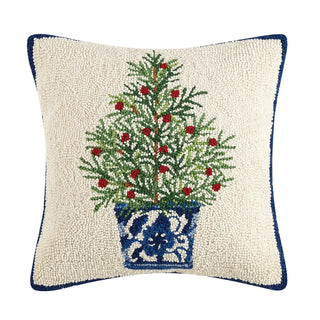 Holiday Chinoiserie Tree Hook Pillow