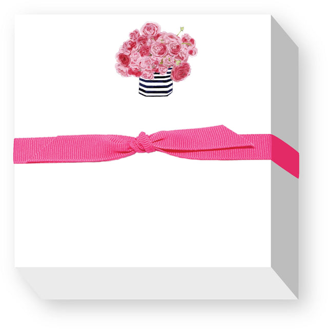 Pink Flowers Chubbie Notepad