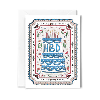 Cake and Confetti Birthday Card