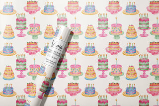 Watercolor Cakes Wrapping Paper Roll