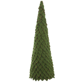 Felt Leaf Cone Topiary