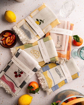 Cheese Hand Stitched Kitchen Towel