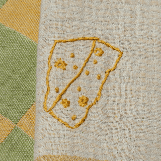 Cheese Hand Stitched Kitchen Towel