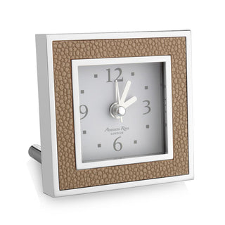 Sand Shagreen Silent Alarm Clock