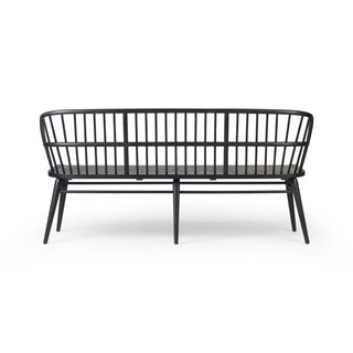 A back view of the Connor Bench, showcasing the symmetrical design and strong frame construction.