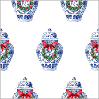 Continuous Roll Gift Wrap | Ginger Jar with Wreath