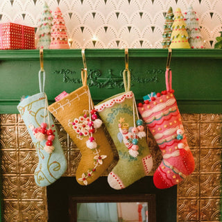 Coo Coo Bird Stocking: Turquoise