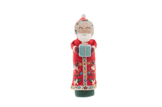Santa Mantle Topper: White