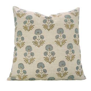 Rishi Print Pillow Blue Both Sides - 22X22