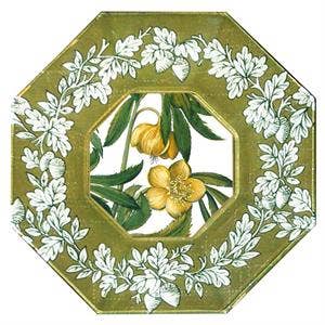 Decoupage Plate: 5" Octagonal