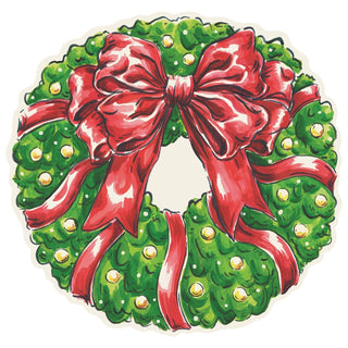 Die Cut Holiday Wreath Placemat