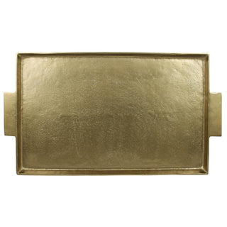 Diego Tray with Square Handles, Brass