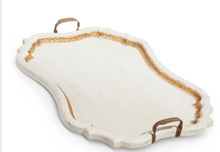 Distressed White Tray