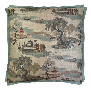 Dragon Boat Linen Pillow