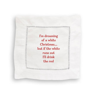 Dreaming of a White Christmas: Natural Guest Towel / -