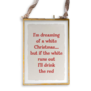 Dreaming of a White Christmas: Natural Guest Towel / -