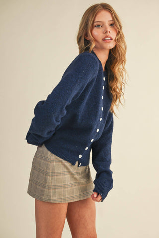 S MARLED KNIT SWEATER CARDIGAN MSW11248: MOCHA / S