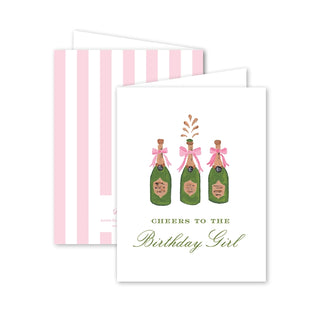 Champagne Birthday Greeting Card