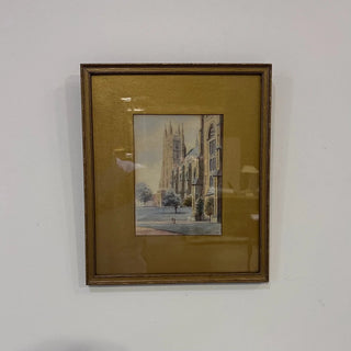 Antique Early 1900s English Watercolor | Signed Bates