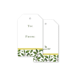 Golden Greens Gift Tag