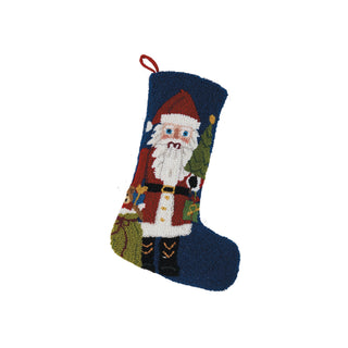 Santa Nutcracker Hook Stocking