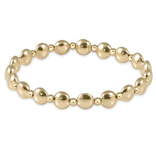 ENewton | Honesty Gold Grateful Pattern Bead Bracelet