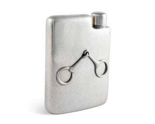 Equestrian Pewter Flask