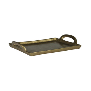 Fitz Tray with Handles, Brass - Sm