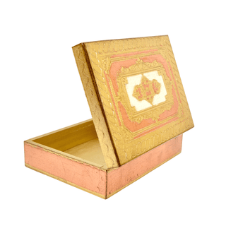 Florentine Carved Wood 5" x 7" Box Jewelry/Keepsake Box