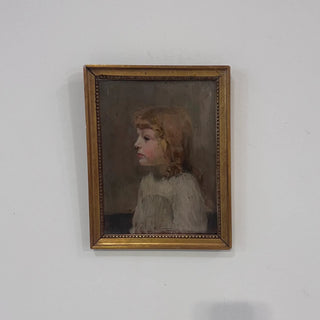 French Girl in Oil - 1900's