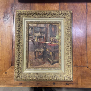 French Interior in Oil