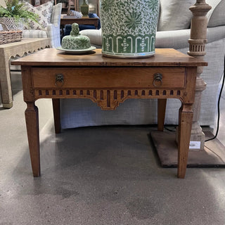 French Side Table with Fluted Carving on Apron (1880)