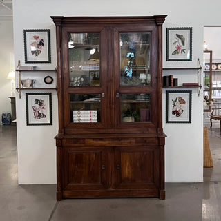 French Walnut Biblioteque Display Cabinet
