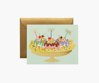 Banana Split Birthday Greeting Card