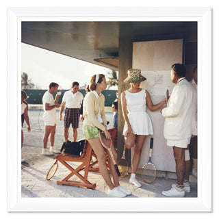 Getty Image, Tennis in The Bahamas, Slim Aarons, 51x51