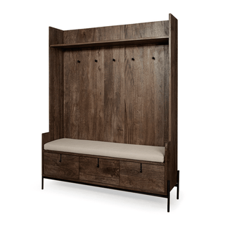 Glenn 3 Drawer Hall Tree - 55.5L x 16.5W x 70H