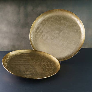 Gold Etched Round Tray