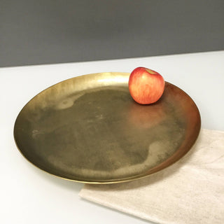 Gold Etched Round Tray