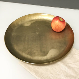 Gold Etched Round Tray