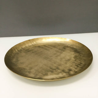 Gold Etched Round Tray