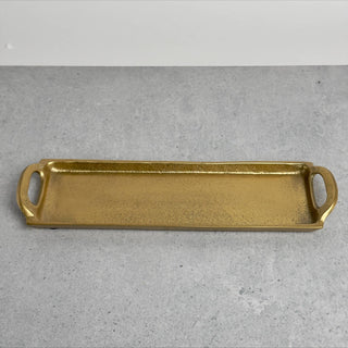 GOLD RECT TRAY