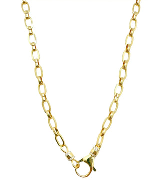 Gold Rectangle Chain: 18"